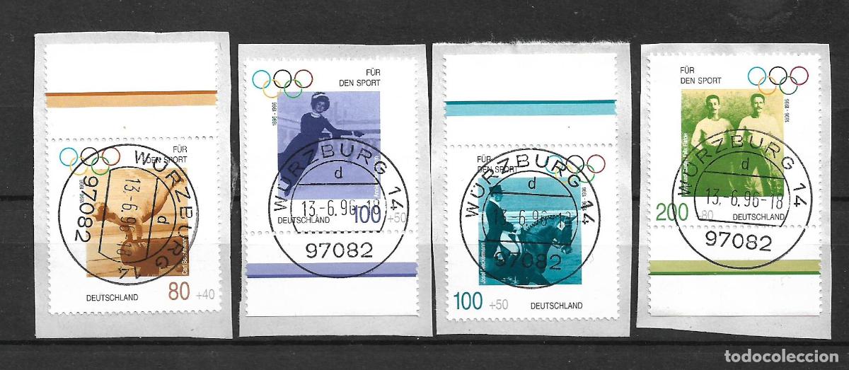 Stamps: alemania 1996 michel 1861/1864 usado 10&euro;- 34/2