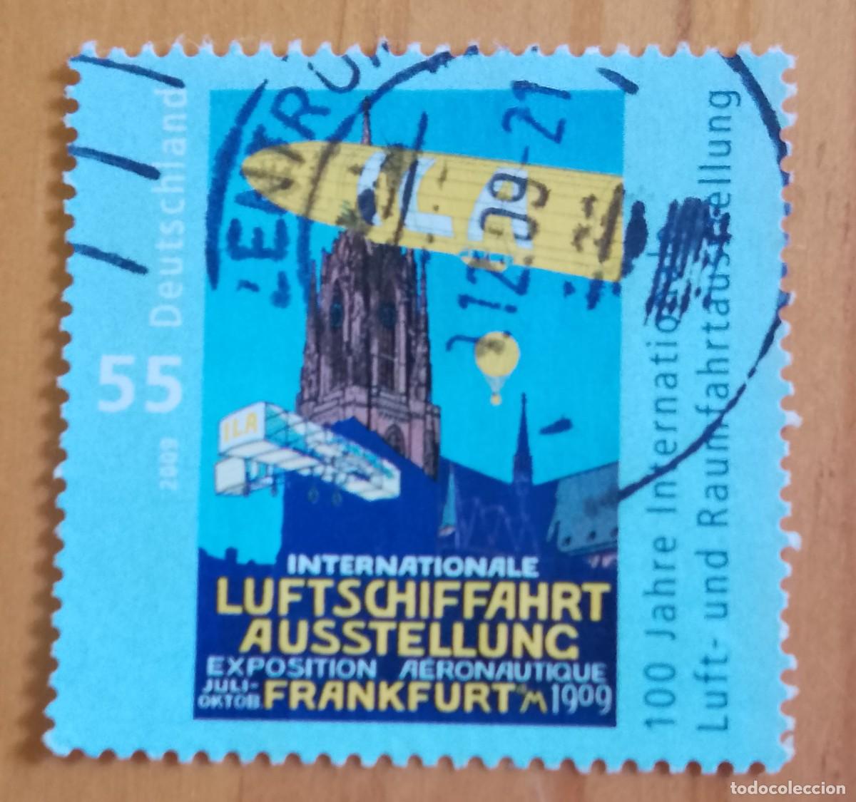 Stamps: ALEMANIA - V/F 55. - INTERCAMBIO A&Eacute;REO - MATASELLO IDENTIFICATIVO: 7.12.09 BRIEFZENTRUM
