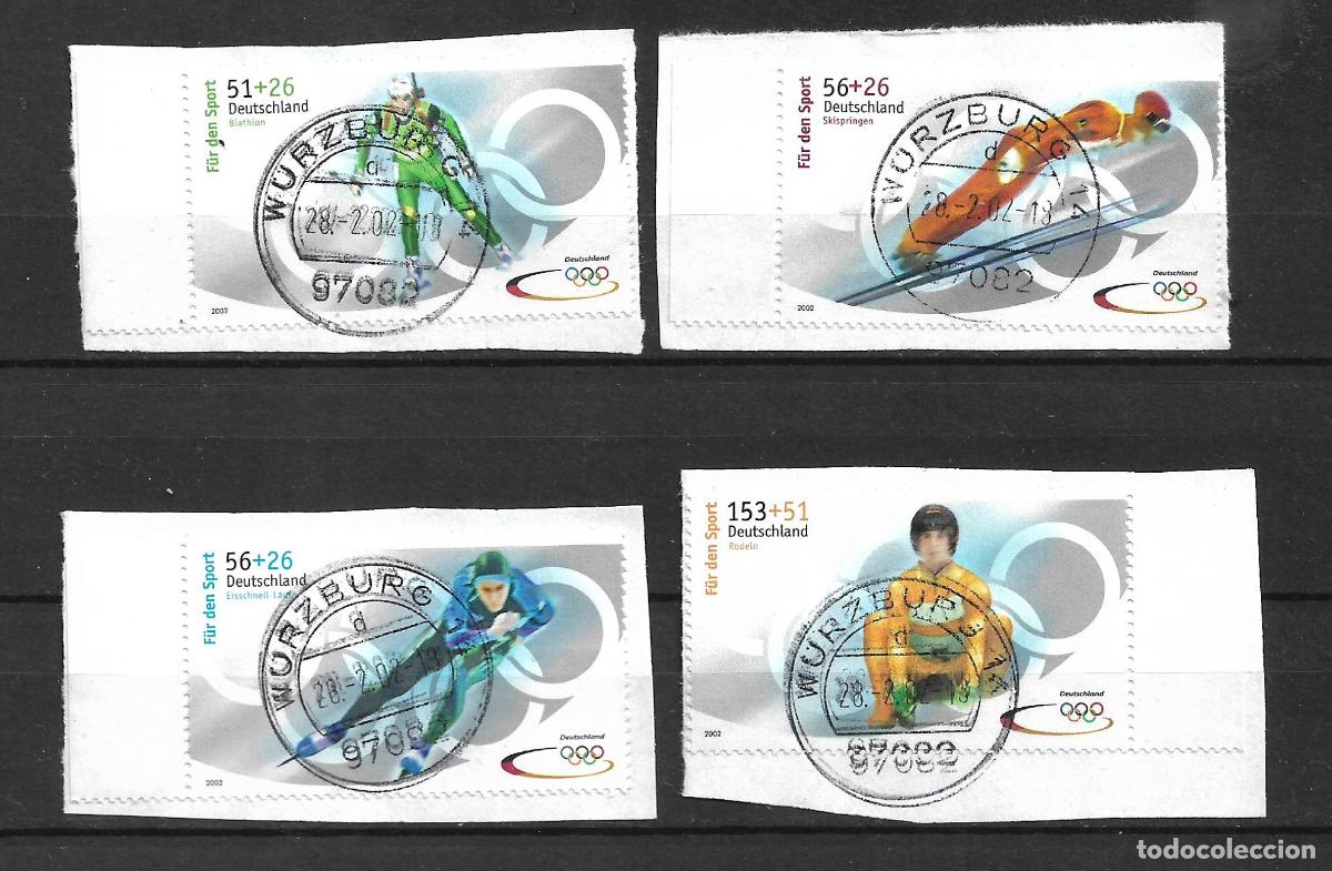 Stamps: alemania 2002 michel 2237/2240 usado 9&euro;- 34/2