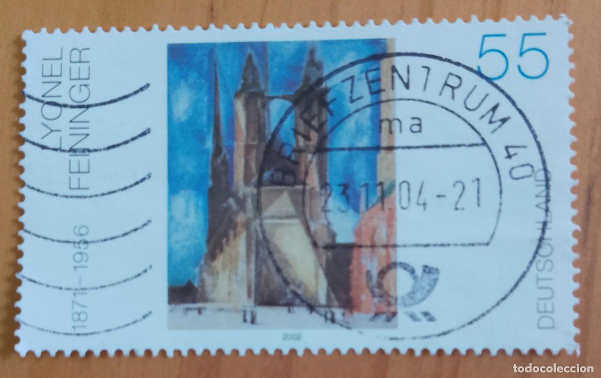 Sellos: ALEMANIA - V/F 55 - LYONEL FEININGER 1871.1956 - MATASELLO IDENTIFICATIVO: 23.11.04 BRIEFZENTRUM