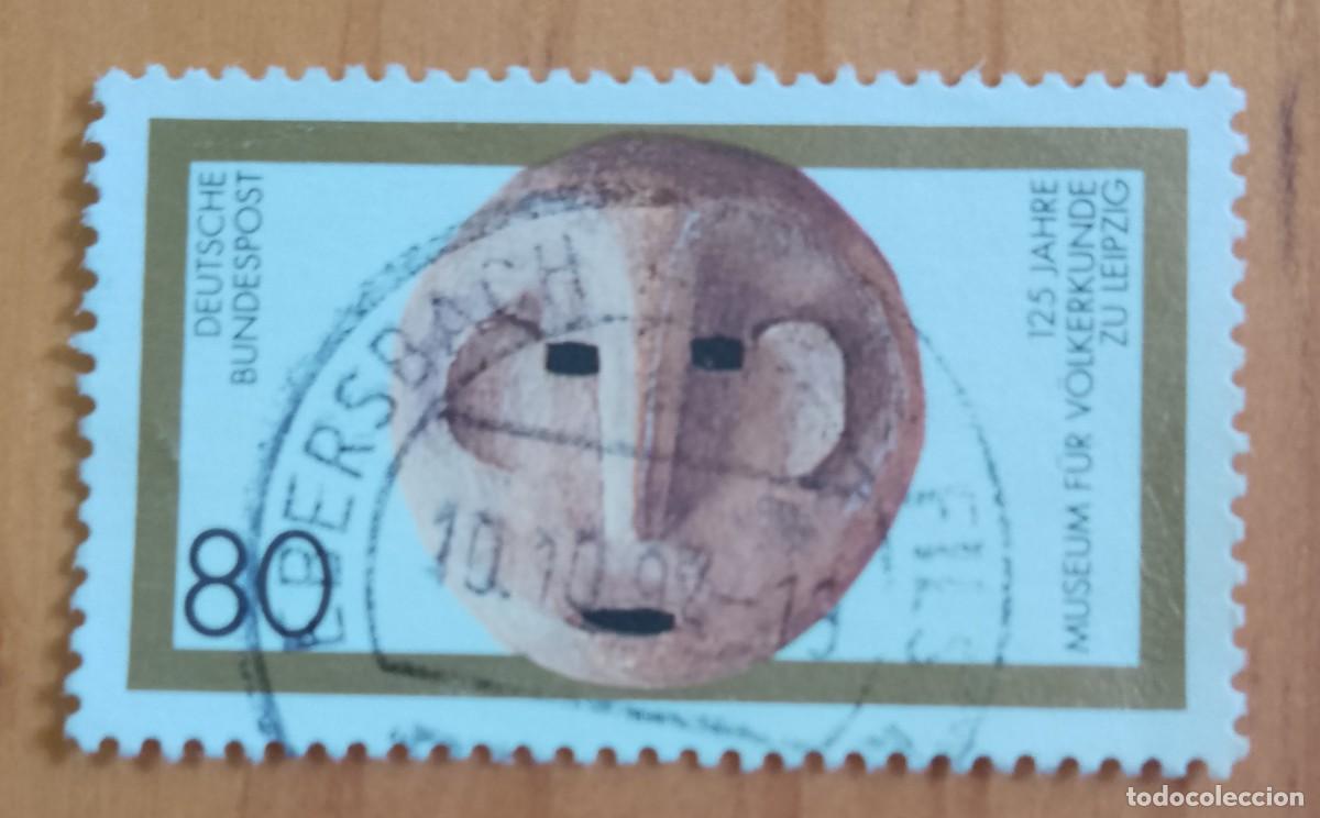 Sellos: ALEMANIA - V/F 80 - 125 A&Ntilde;OS MUSEO DE ETNOLOGIA DE LEIPZIG - MATASELLO ID.: 10.10.92 EBERSBACH