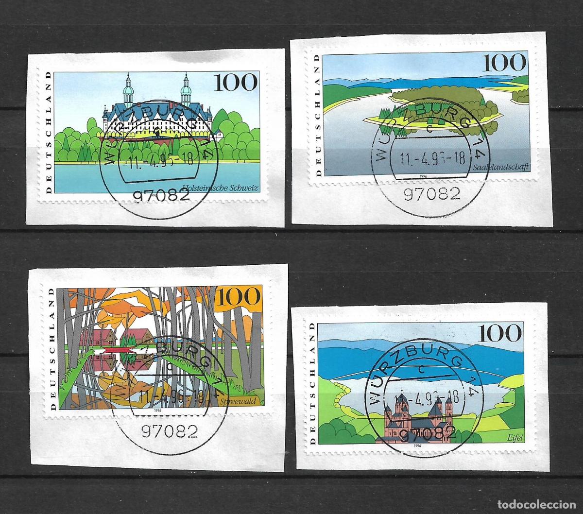 Sellos: alemania 1996 michel 1849/1852 usado 3.80&euro;- 34/3