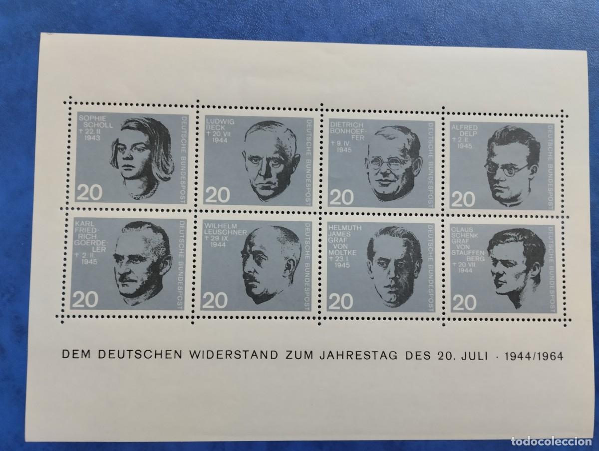 Sellos: SELLOS POSTALES DE LA REP&Uacute;BLICA FEDERALDE ALEMANIA, MICHEL 431/38**MNH, HOJITS BLOQUE, A&Ntilde;O 1964