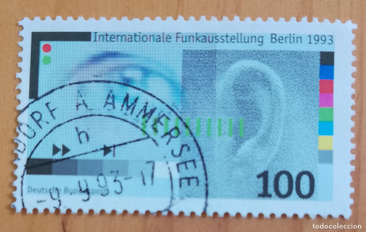 Sellos: ALEMANIA - V/F 100 - EXPOSICI&Oacute;N INTERNACIONAL DE RADIO BERLIN 1993 - :MAT. IDENT.: 9.9.93 AMMERSEE