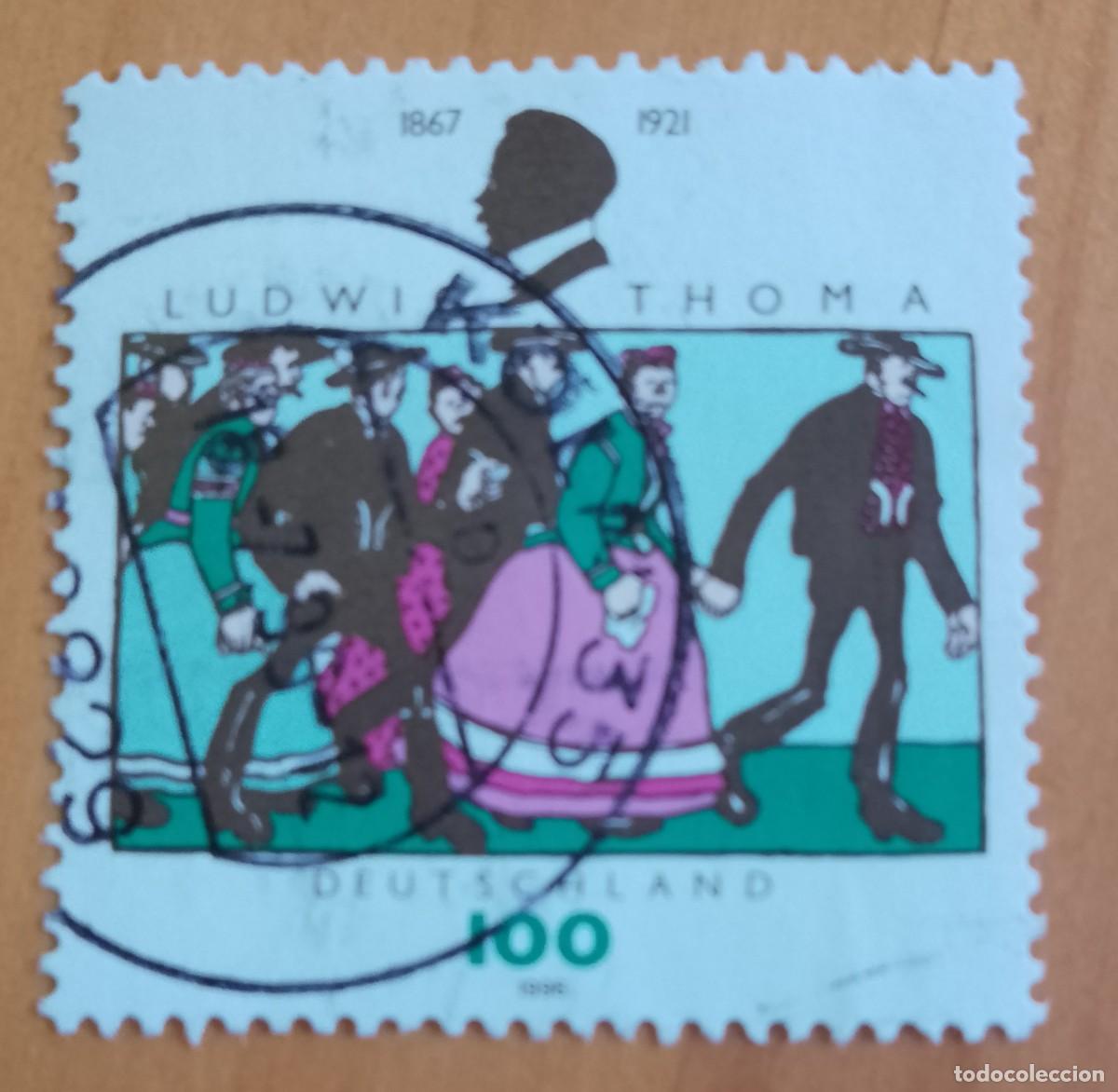 Briefmarken: ALEMANIA - V/F 100 - A&Ntilde;O 1996 - LUDWIG THOMA - :MATASELLO IDENTIFICATIVO: 18.7.95 K&Ouml;LN (COLONIA)