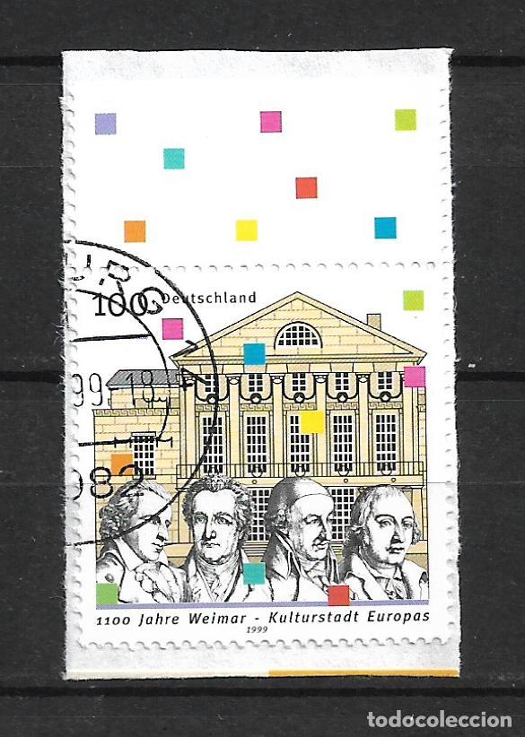 Sellos: alemania 1999 michel 2028 usado 1.10&euro;- 34/4