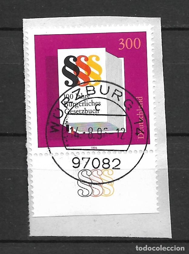 Sellos: alemania 1996 michel 1874 usado 3&euro;- 34/4