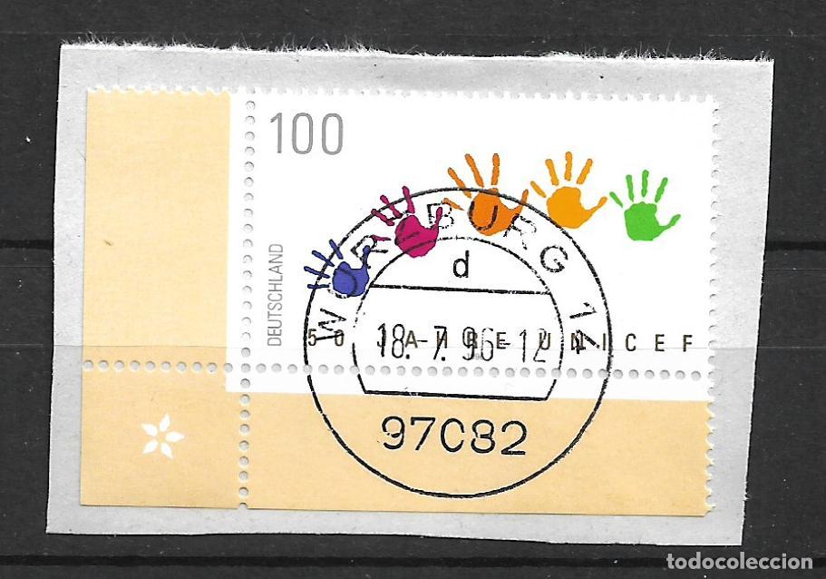 Sellos: alemania 1996 michel 1869 usado - 34/4