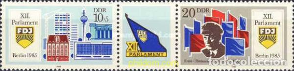 Sellos: 365197 MNH ALEMANIA DEMOCRATICA 1985 PARLAMENTO DE LA JUVENTUD ALEMANA