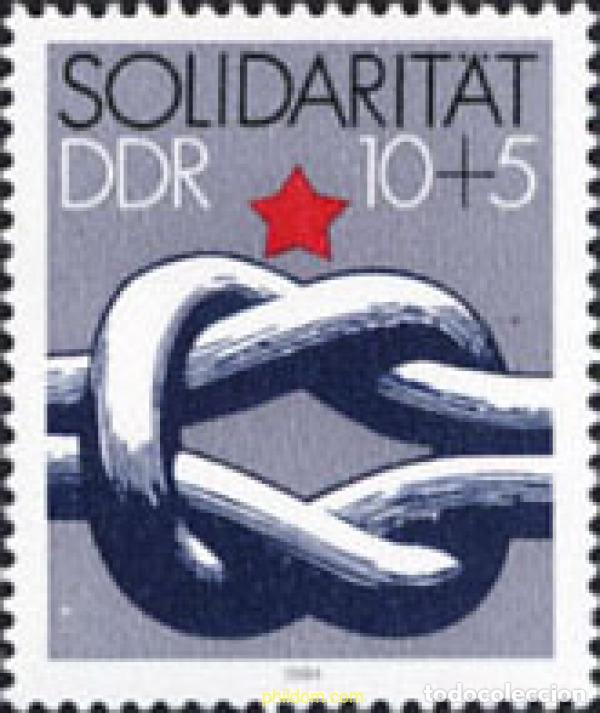 Sellos: 150928 MNH ALEMANIA DEMOCRATICA 1984 SOLIDARIDAD INTERNACIONAL