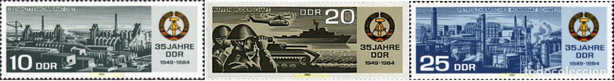 Sellos: 39885 MNH ALEMANIA DEMOCRATICA 1984 35 ANIVERSARIO DE LA REPUBLICA DEMOCRATICA ALEMANA