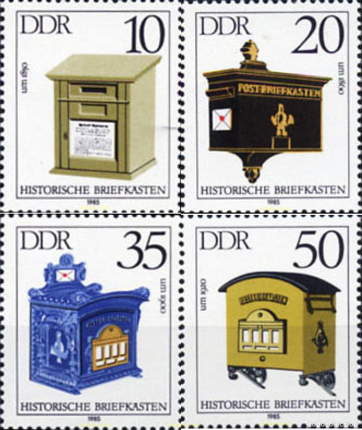 Sellos: 144951 MNH ALEMANIA DEMOCRATICA 1985 BUZONES HISTORICOS