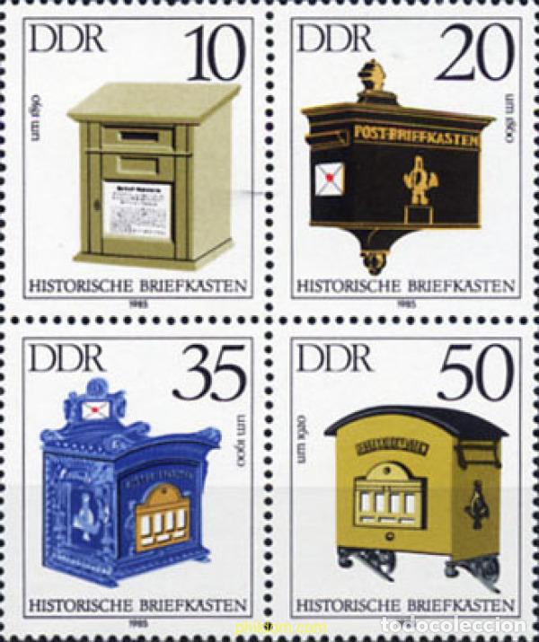 Sellos: 144952 MNH ALEMANIA DEMOCRATICA 1985 BUZONES HISTORICOS