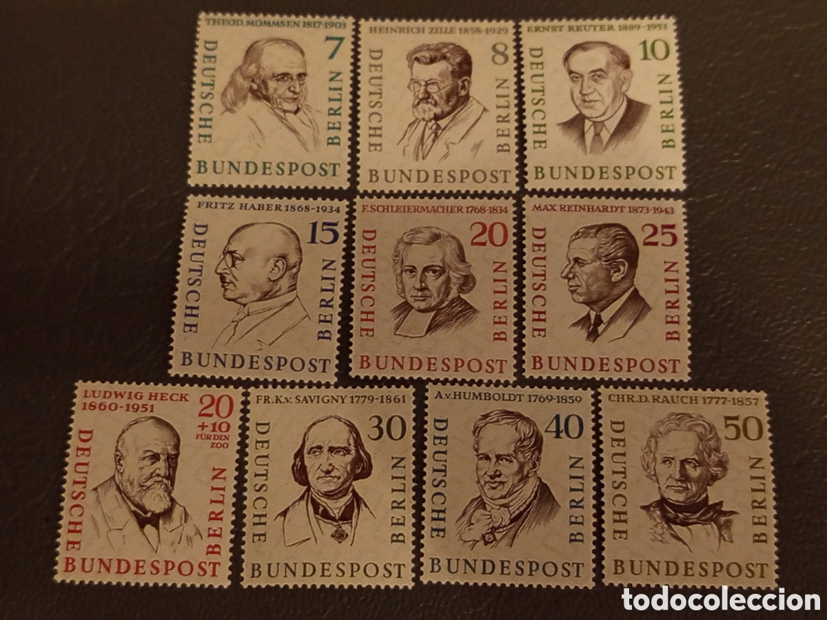 Selos: Berl&iacute;n Michel n.&deg; 163-172, Nuevos MNH**