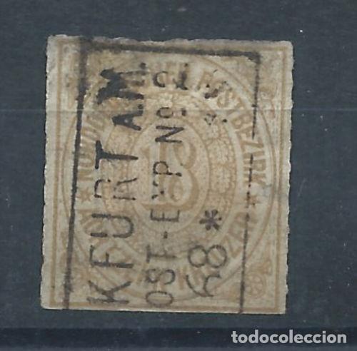 Sellos: Allemagne du Nord N&deg;11 Obl (FU) 1868 - Chiffres