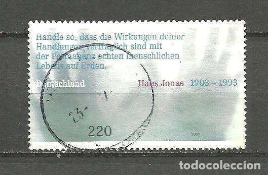 Sellos: ALEMANIA FEDERAL 2003 - MICHEL NRO. 2338 - USADO - LEVE DOBLEZ ESQUINA