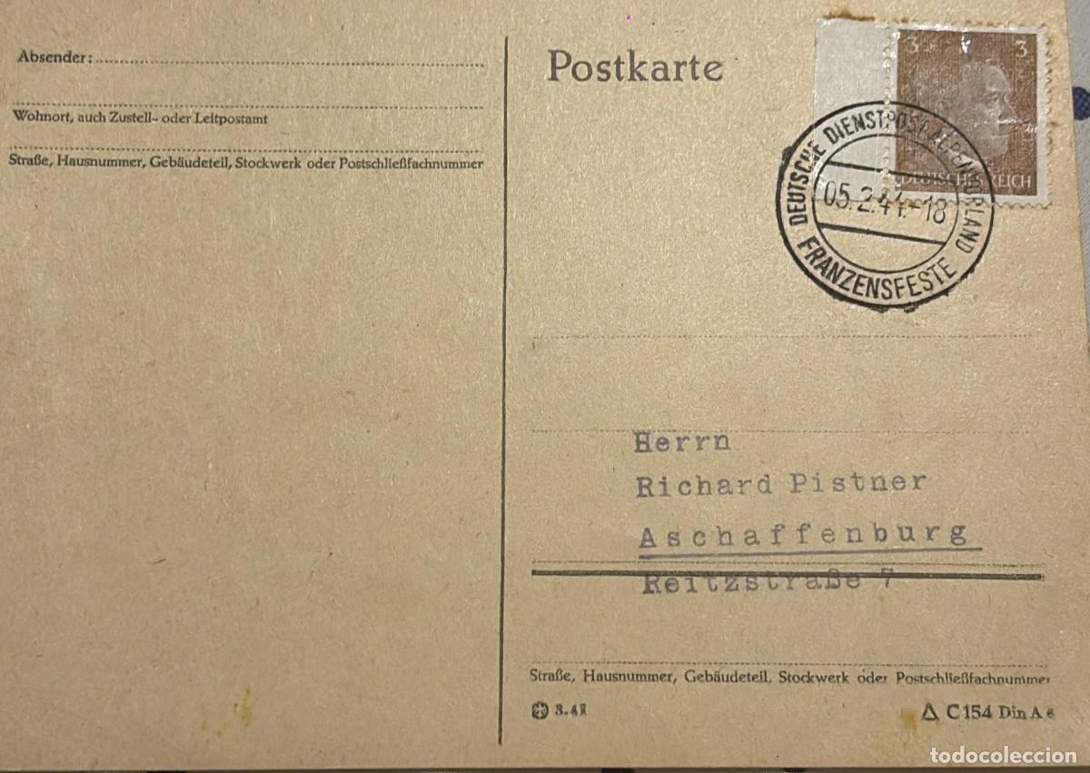Sellos: O) 1941 GERMANY, ADOLF HITLER, DEUTSCHE DIENSTPOST ALPENLAND - OFFICIAL GERMAN POSTAL SERVICE OF TH