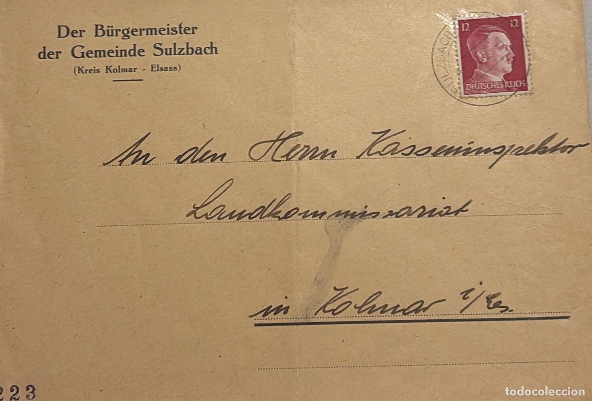 Sellos: O) 1940 circa, GERMANY, SULZBACH, MUNICIPALITY OF SULZBACH, KOLMAR DISTRICT - ALSACE - OCCUPATION, L