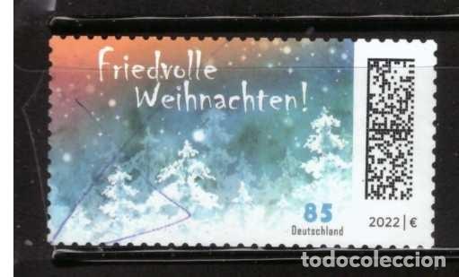 Sellos: SELLO ADHESIVO USADO DE ALEMANIA 2022 YVERT 3510 Art 4