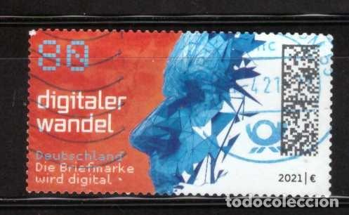 Sellos: SELLO ADHESIVO USADO DE ALEMANIA 2021 YVERT 3366 Art 2