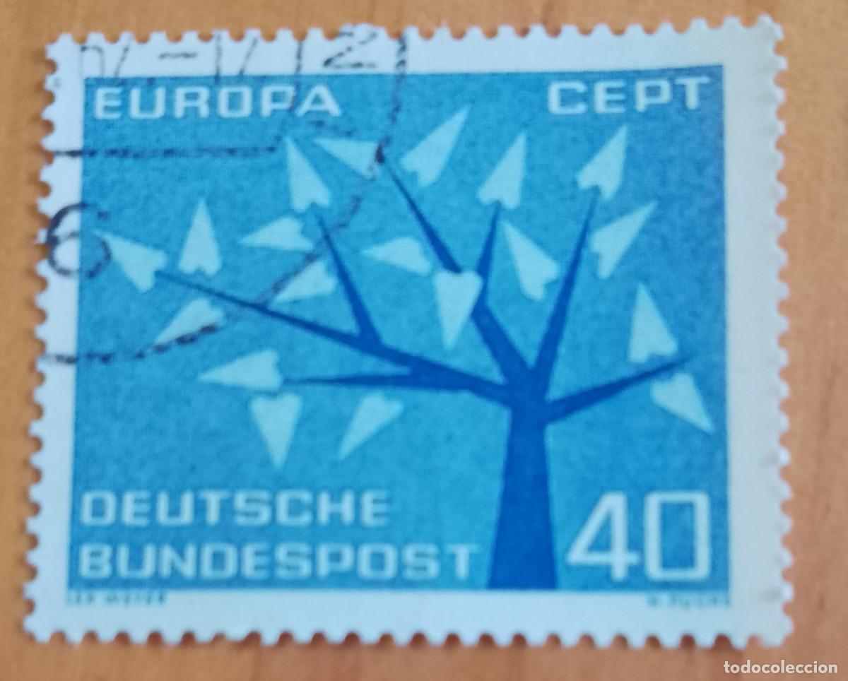 Sellos: ALEMANIA - V/F 40 - A&Ntilde;O 1962 - EUROPA, CEPT, &Aacute;RBOL DISE&Ntilde;ADO POR LEX WEYER.