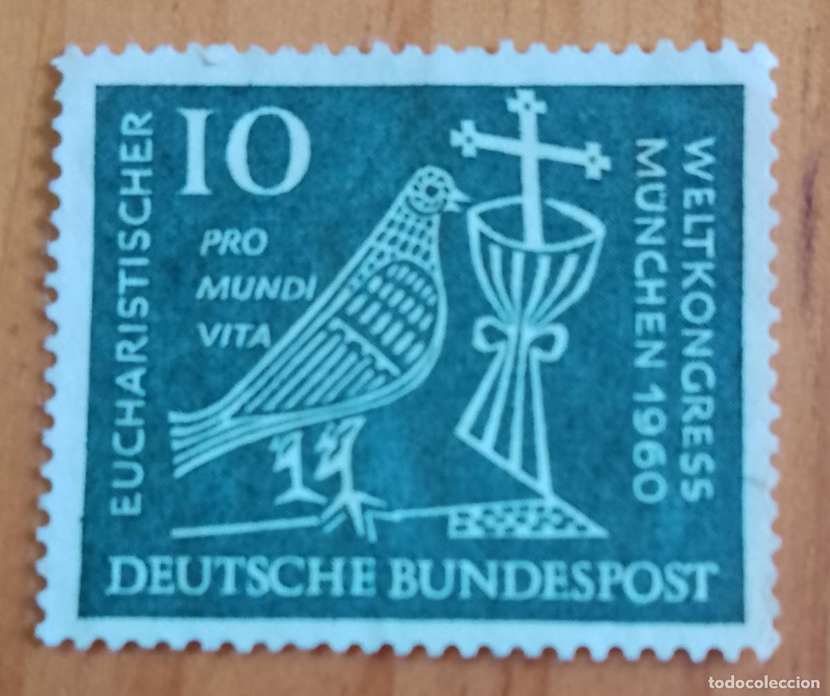 Sellos: ALEMANIA - V/F I0 &Oacute; 10 - A&Ntilde;O 1960, CONGRESO EUCAR&Iacute;STICO INTERNACIONAL, MUNICH