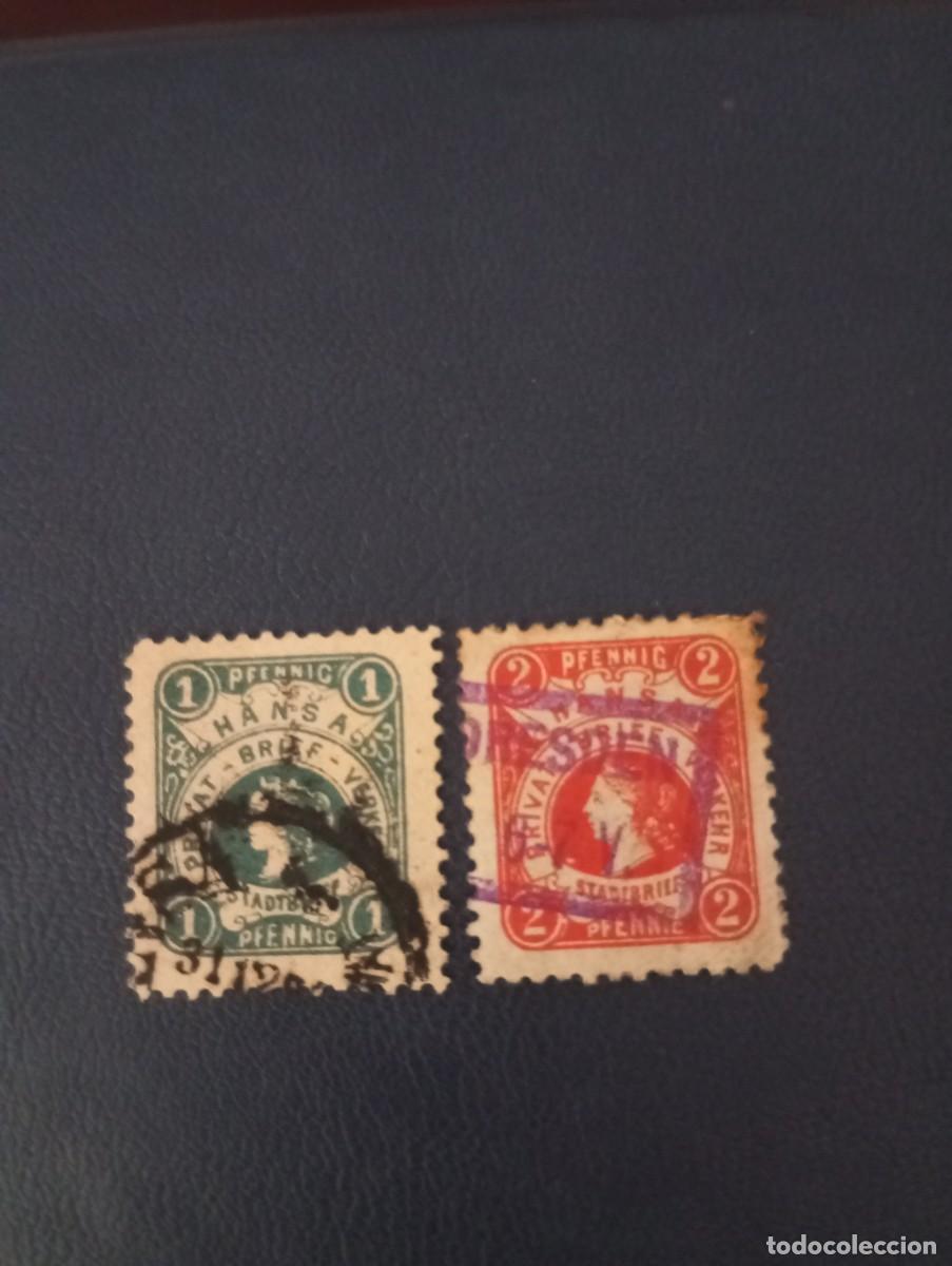 Sellos: ALEMANIA, 1886, LOCALES DE DRESDE.