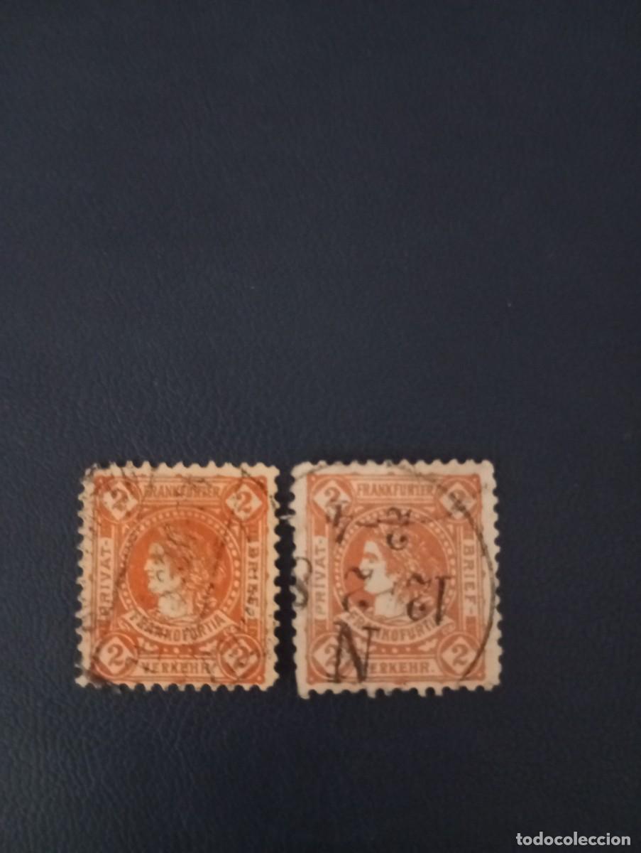 Sellos: ALEMANIA, 1887, LOCALES DE FRANKFURT