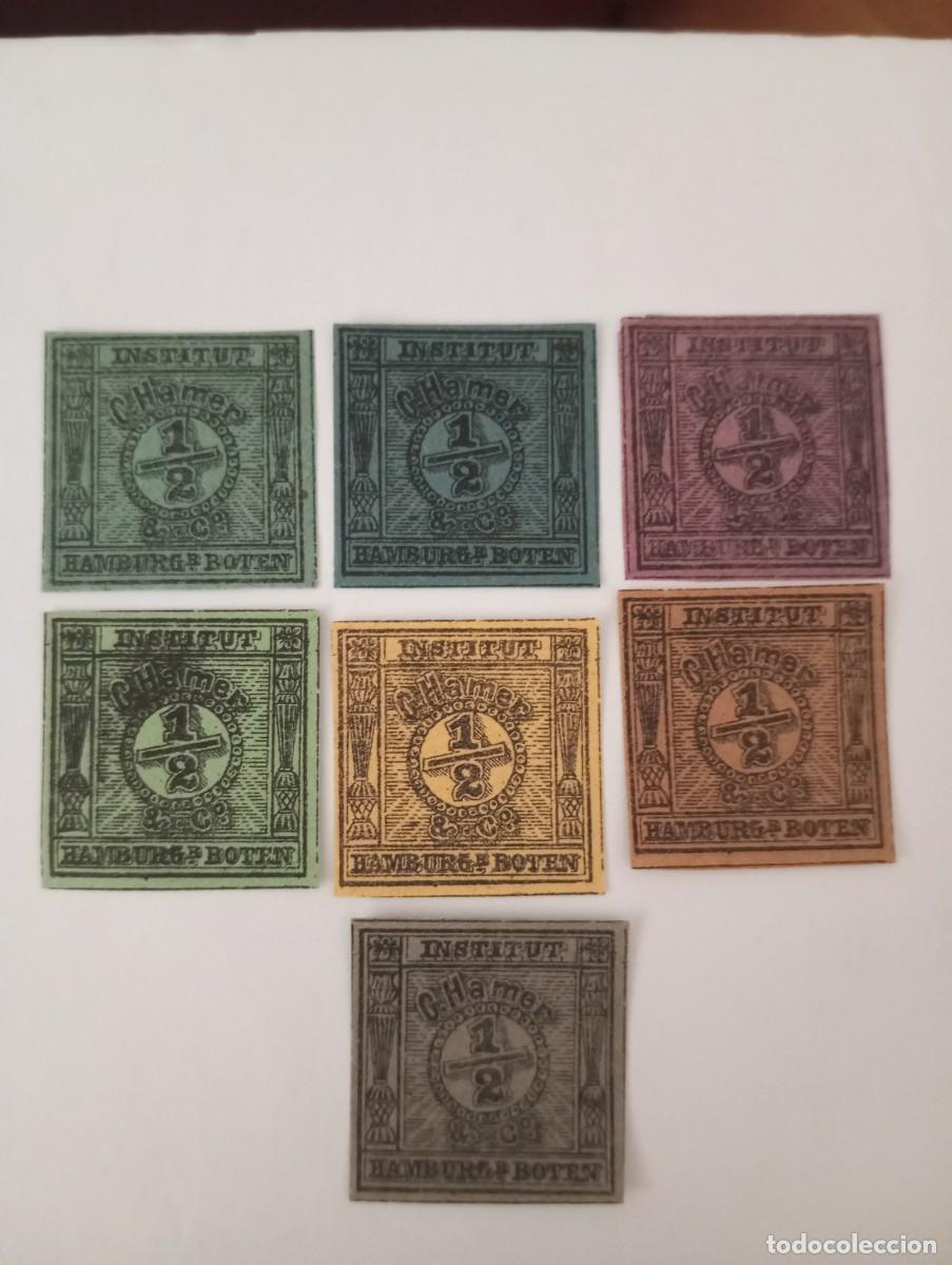 Sellos: ALEMANIA, 1861, HAMER &CO. LOCALES DE HAMBURGO
