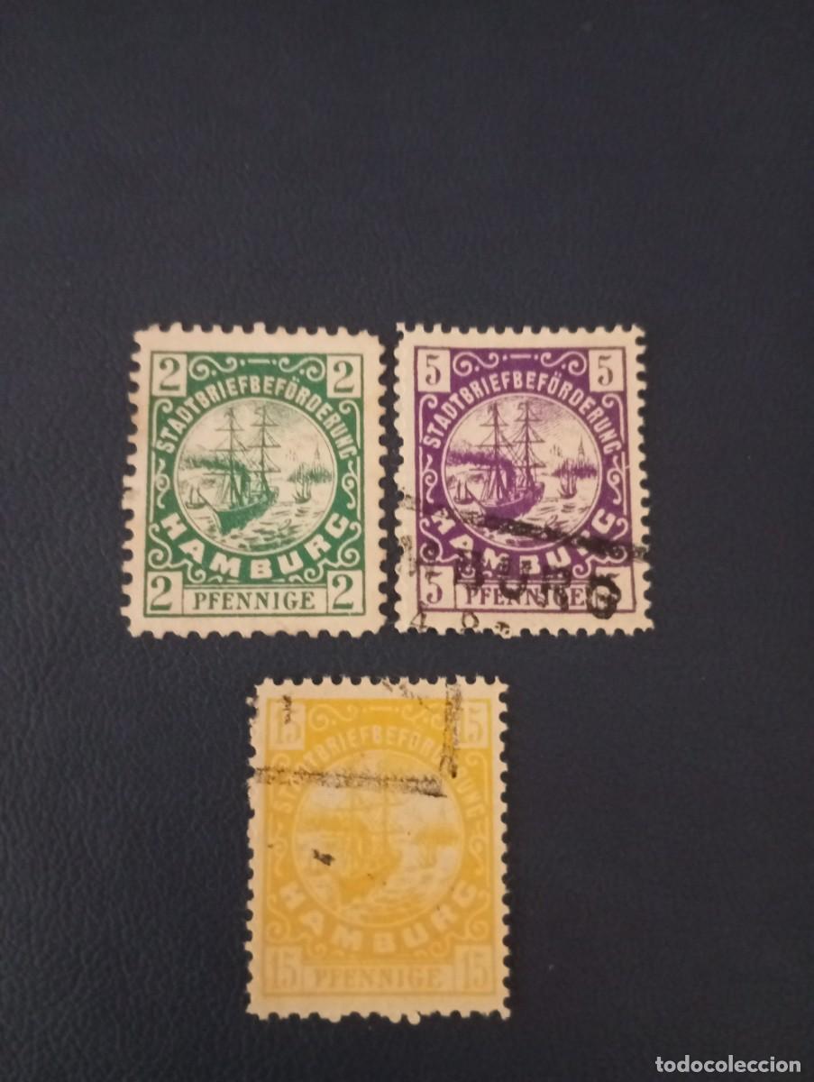 Sellos: ALEMANIA, 1887, VIEBERG SIEGER, LOCALES DE HAMBURGO