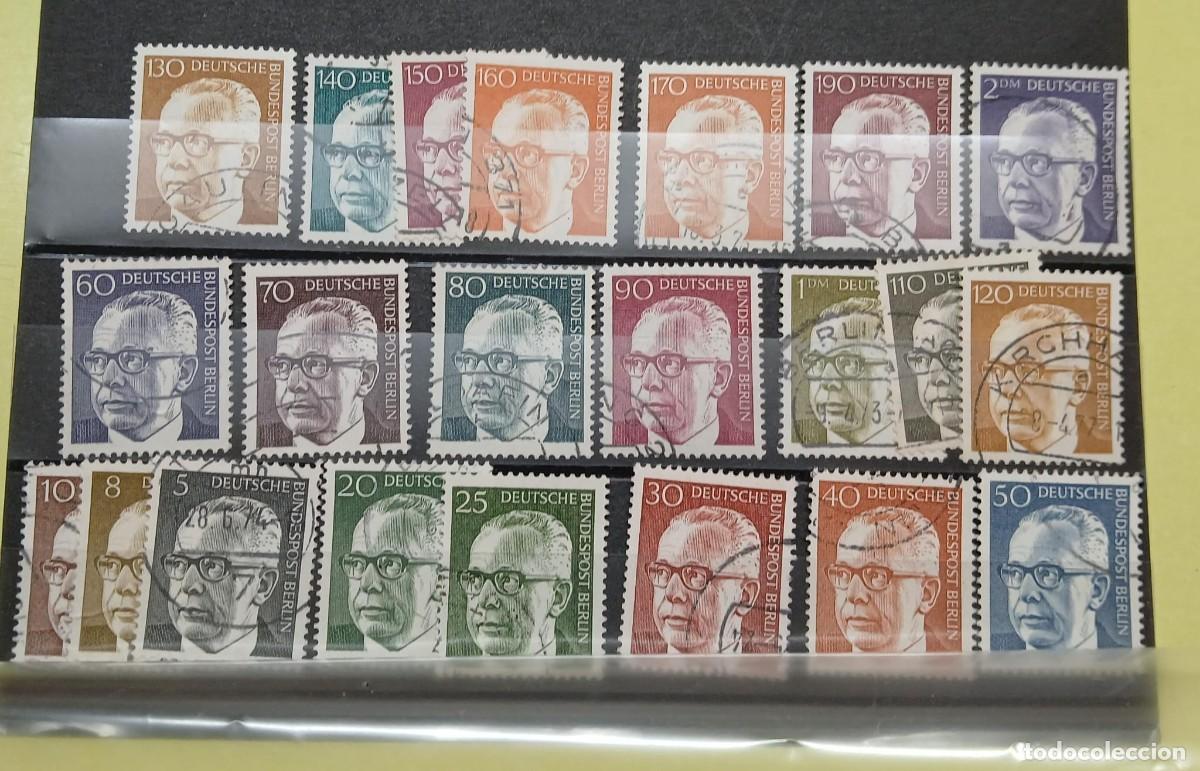 Sellos: Serie completa presidente Gustav Heinemann