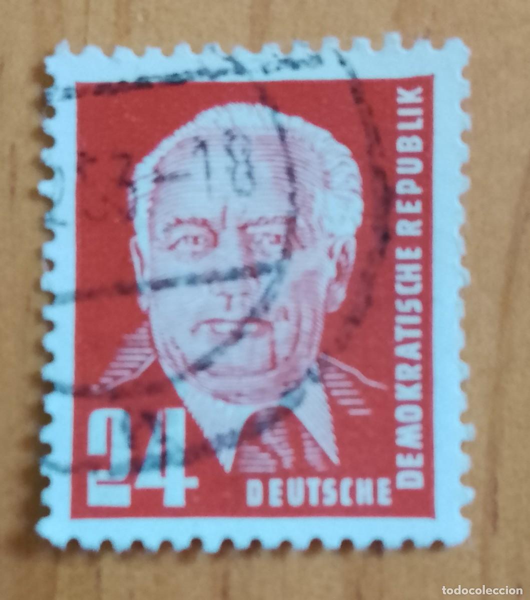 Sellos: ALEMANIA - V/F 24 - A&Ntilde;O 1950 - PRESIDENTE: WILHEIM PIECK