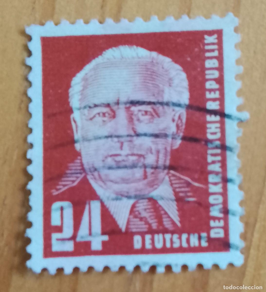 Sellos: ALEMANIA - V/F 24 - A&Ntilde;O 1950 - PRESIDENTE: WILHEIM PIECK