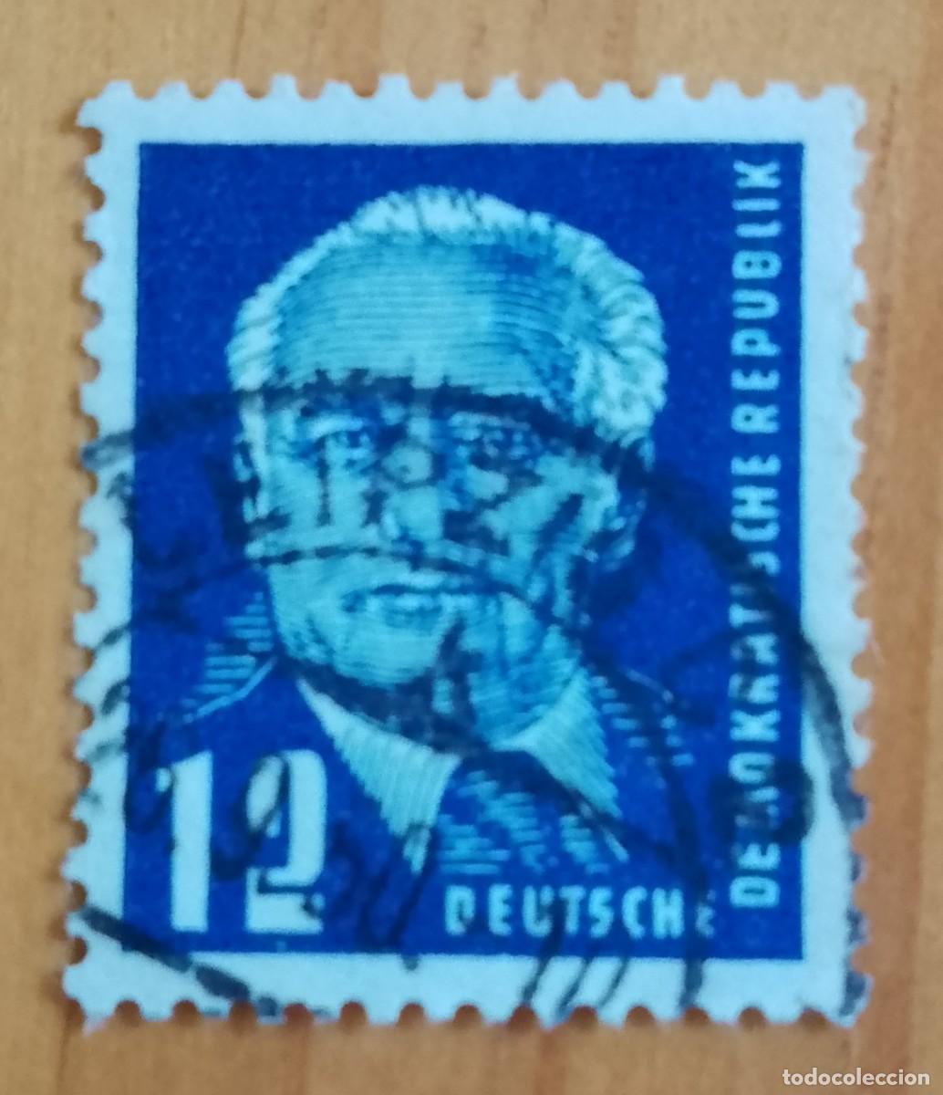 Sellos: ALEMANIA - V/F 12 - A&Ntilde;O 1950 - PRESIDENTE: WILHEIM PIECK