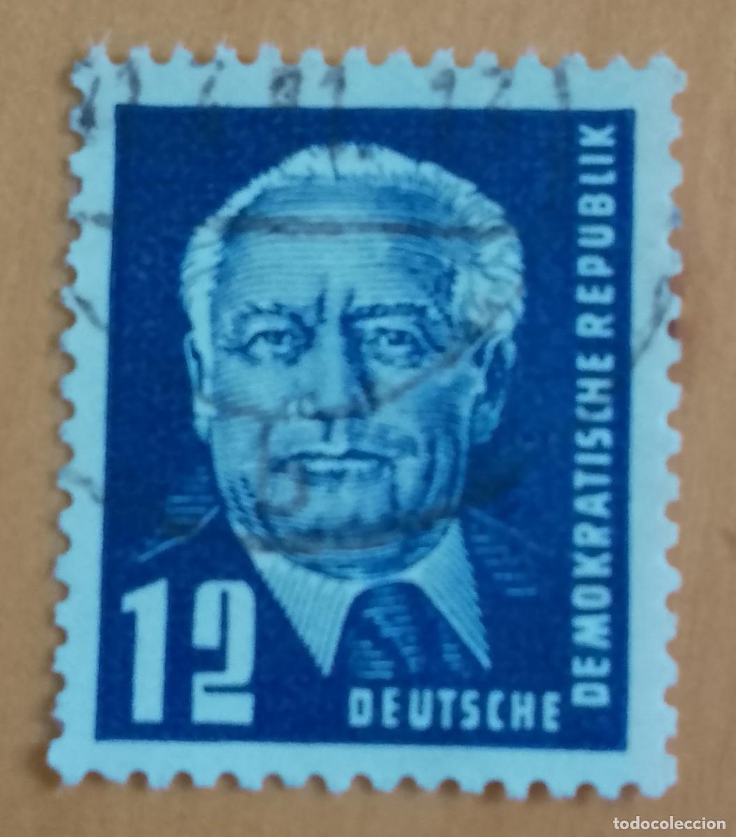 Sellos: ALEMANIA - V/F 12 - A&Ntilde;O 1950 - PRESIDENTE: WILHEIM PIECK
