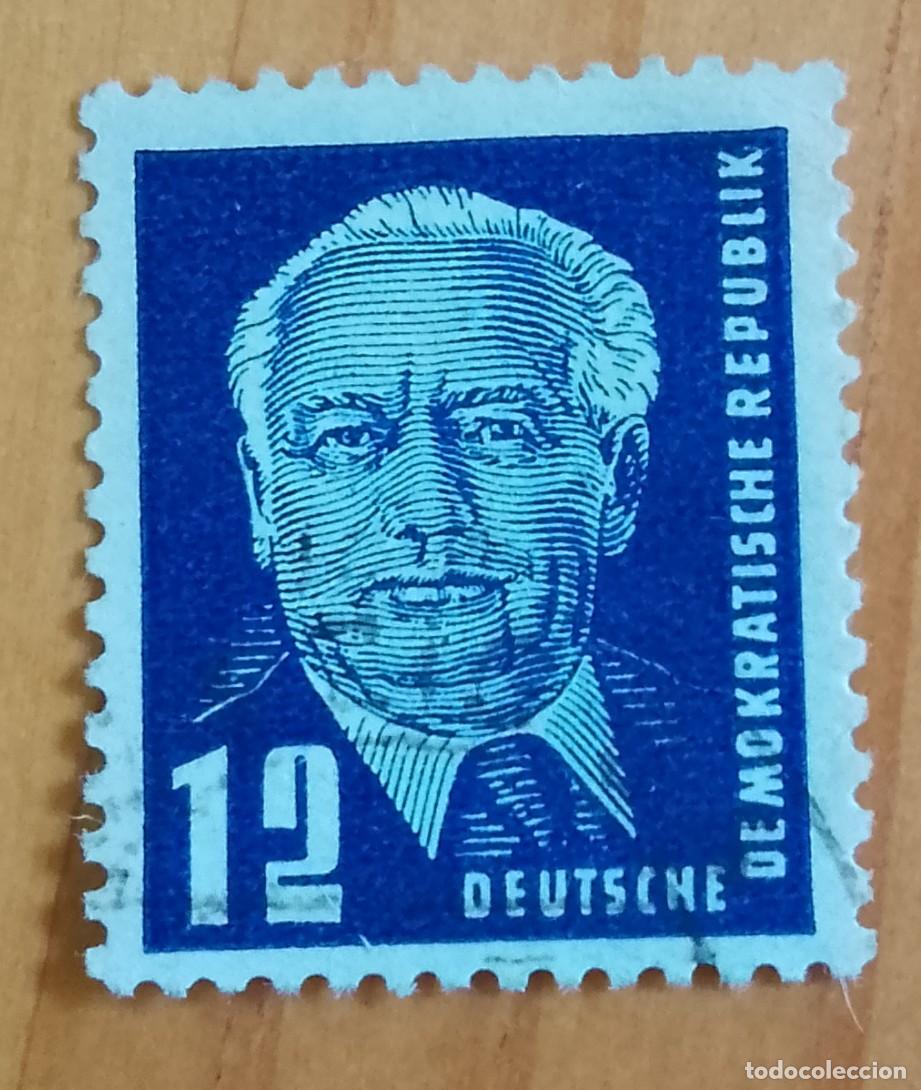 Sellos: ALEMANIA - V/F 12 - A&Ntilde;O 1950 - PRESIDENTE: WILHEIM PIECK
