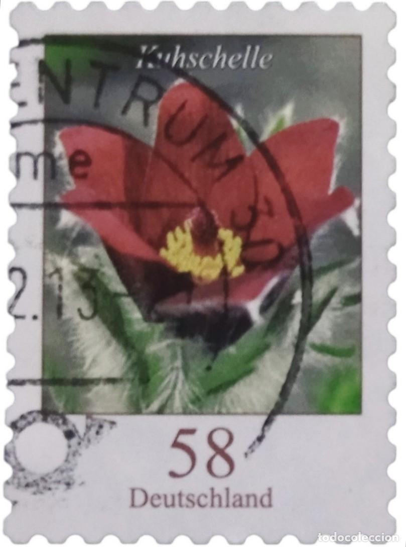 Sellos: ALEMANIA 2012 Flores. USADO.