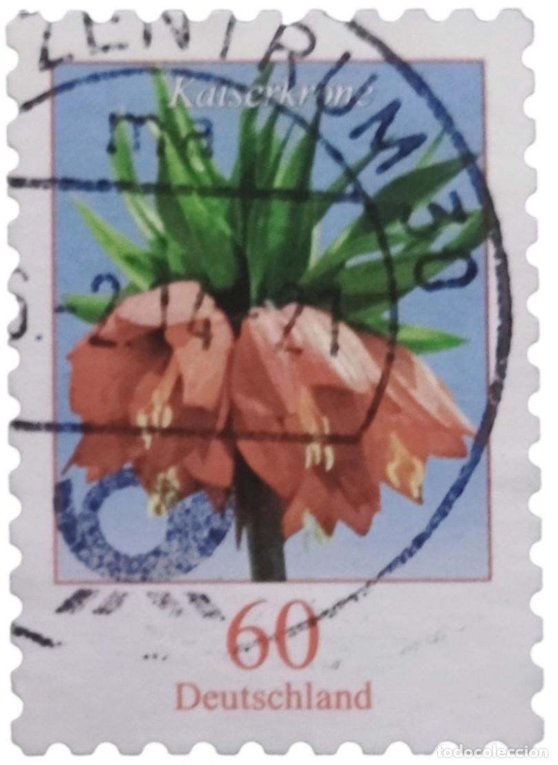 Sellos: ALEMANIA 2013 Flores. USADO.