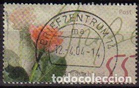 Sellos: Alemania 2003 Scott 2228 Sello &ordm; Flores Rosas Greeting Stamp Michel 2321I Yvert 2146 Germany Stamp