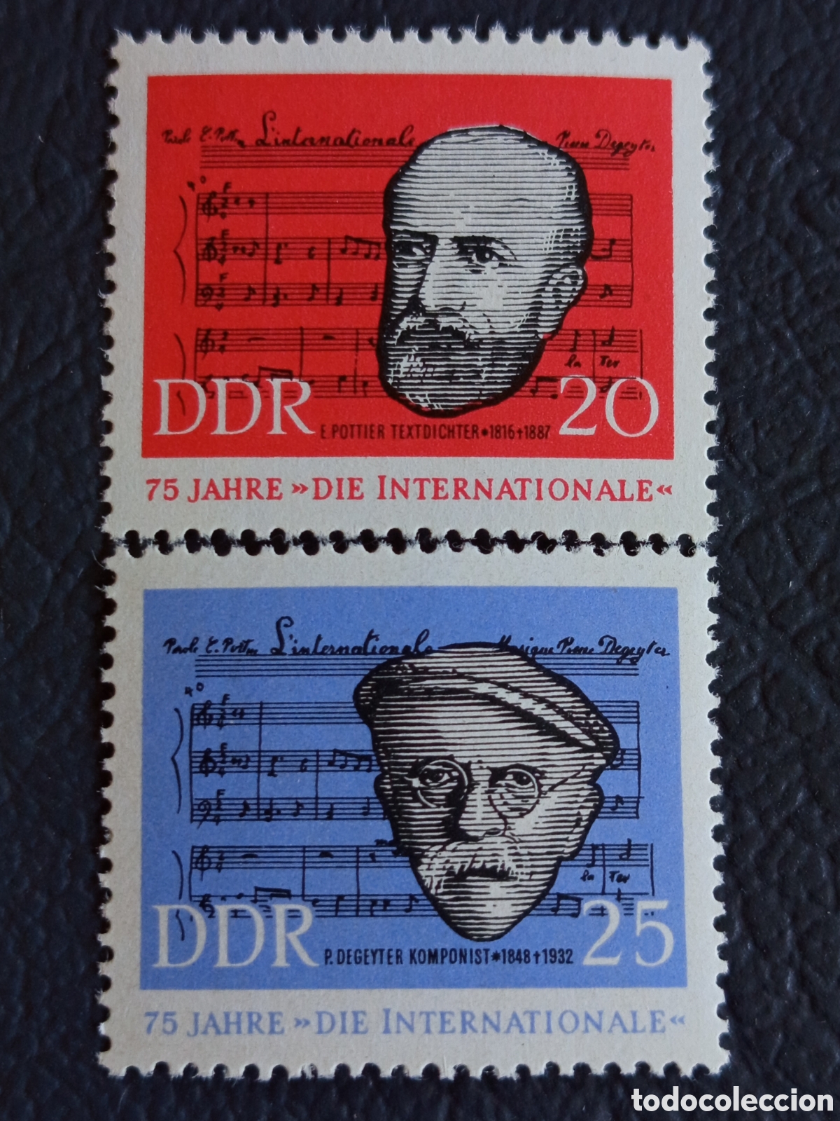 Briefmarken: Alemania RDA DDR 1963 - Serie Completa &rdquo;La Internacional&rdquo; - Michel 966-967 MNH
