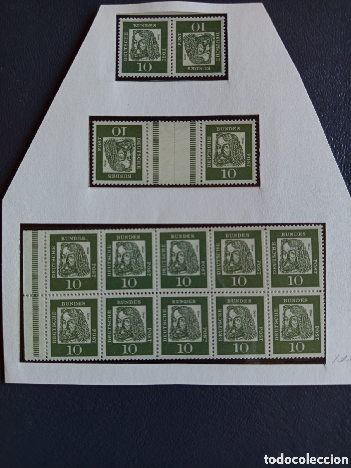 Briefmarken: Alemania RFA 1961 - Combinaci&oacute;n Especial MHB 11 &rdquo;Albrecht D&uuml;rer&rdquo; 10pf MNH**