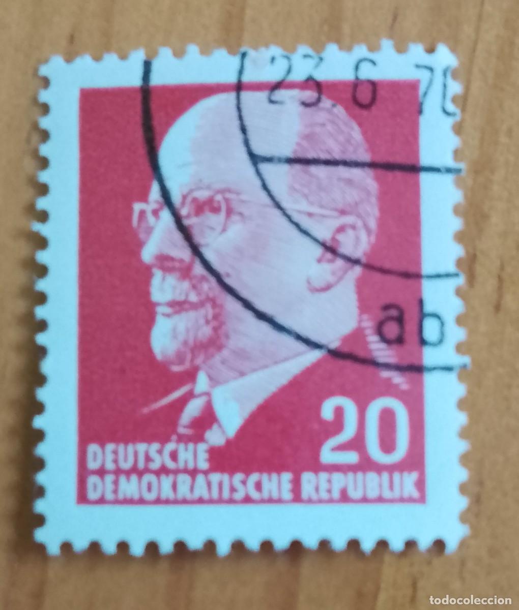 Sellos: ALEMANIA, DDR- V/F 20 - PRESIDENTE: WALTER ULLBRICHT