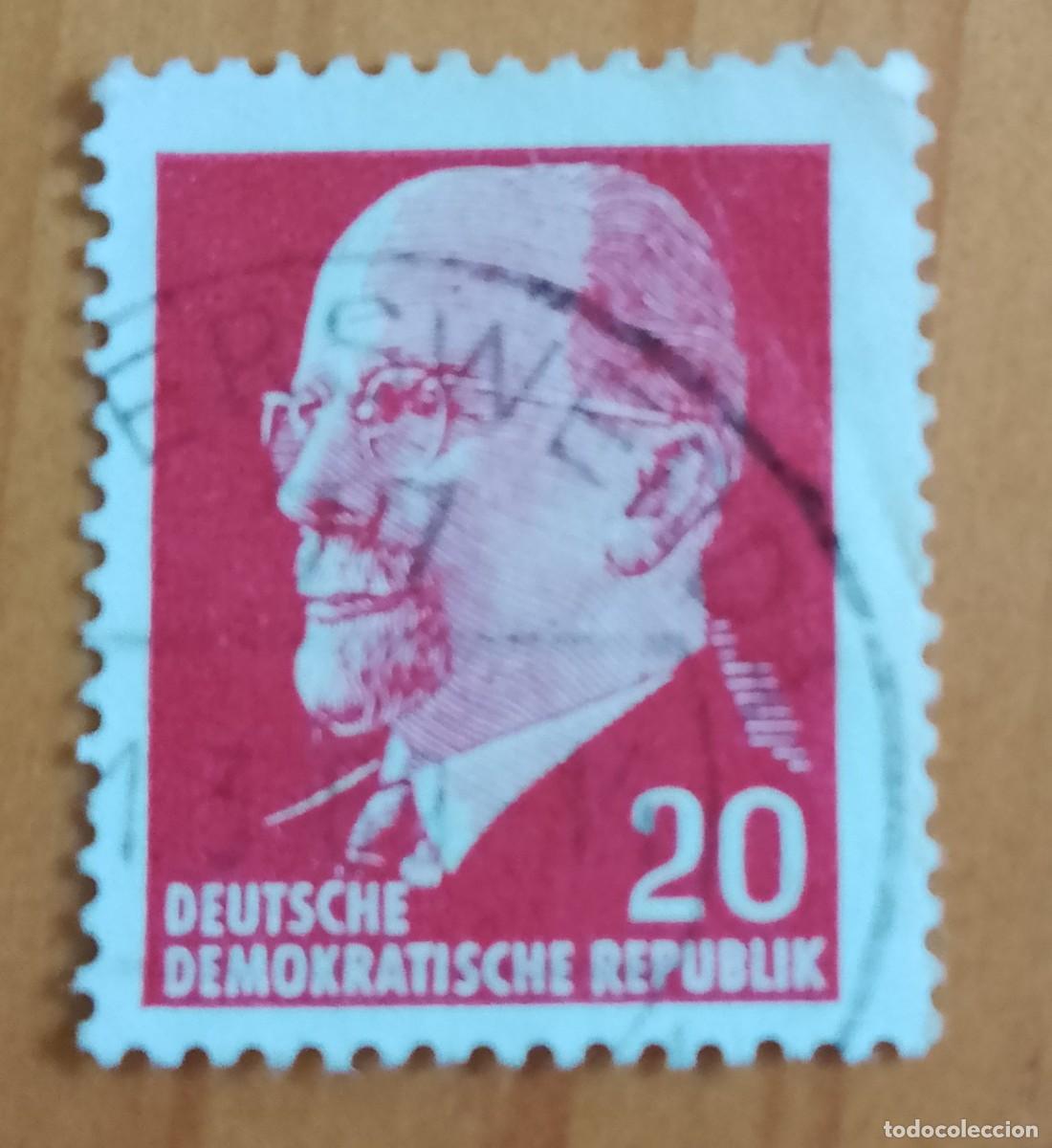 Sellos: ALEMANIA, DDR- V/F 20 - PRESIDENTE: WALTER ULLBRICHT