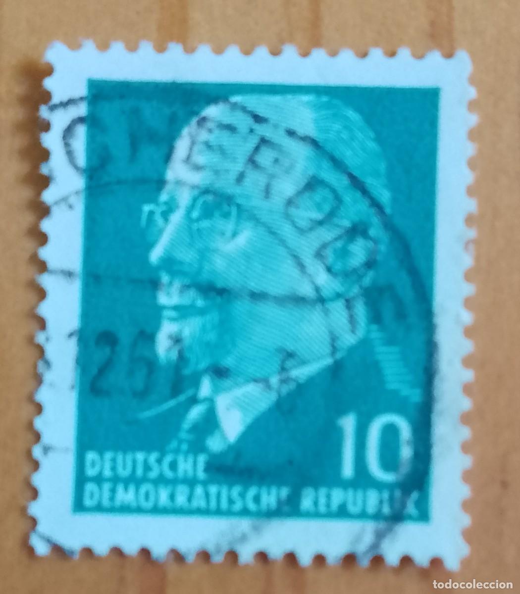 Sellos: ALEMANIA, DDR- V/F 10 - PRESIDENTE: WALTER ULLBRICHT