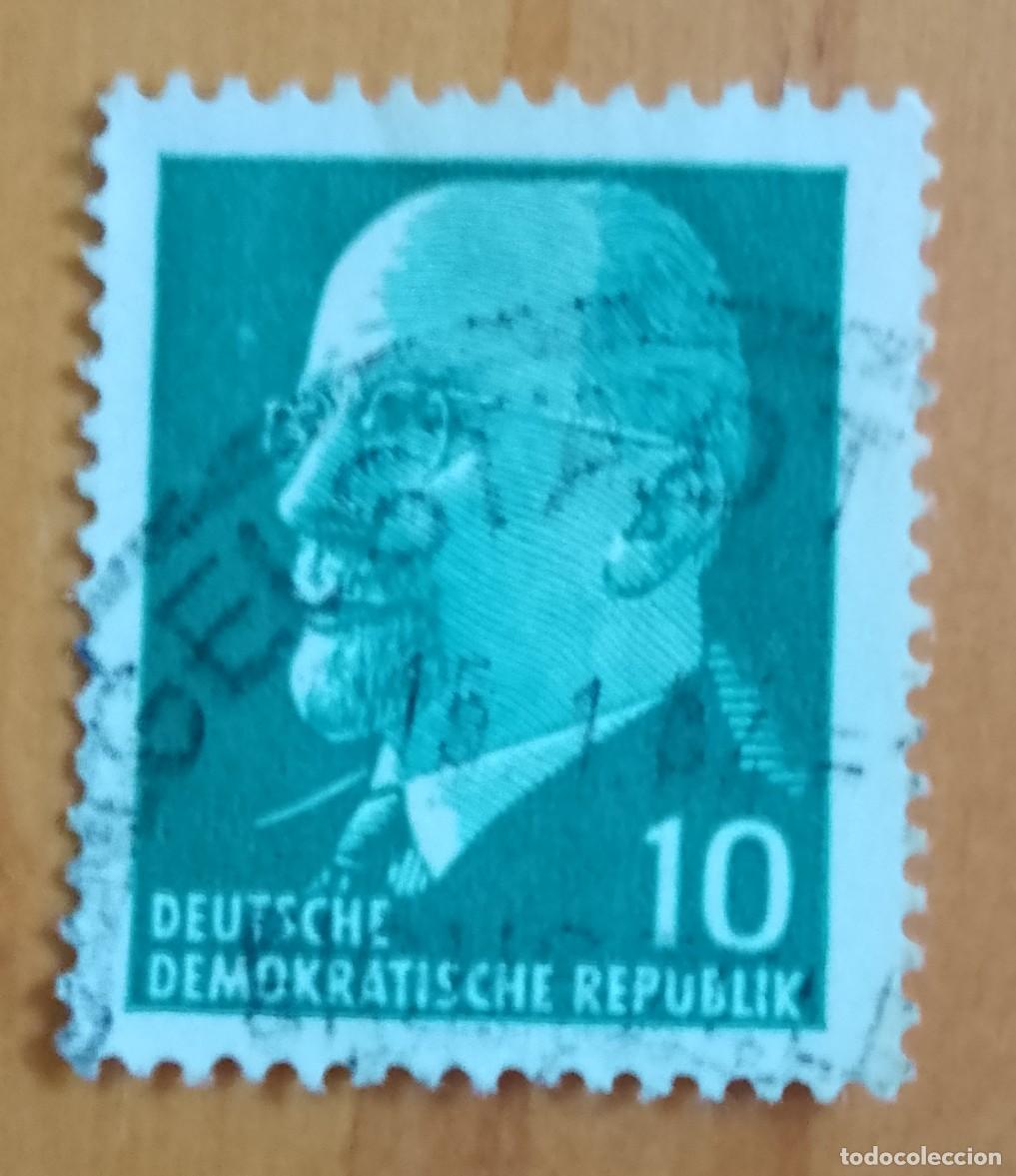 Sellos: ALEMANIA, DDR- V/F 10 - PRESIDENTE: WALTER ULLBRICHT