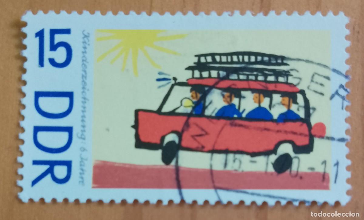 Sellos: ALEMANIA, DDR - V/F 15 - DIBUJO INFANTIL: 6 A&Ntilde;OS