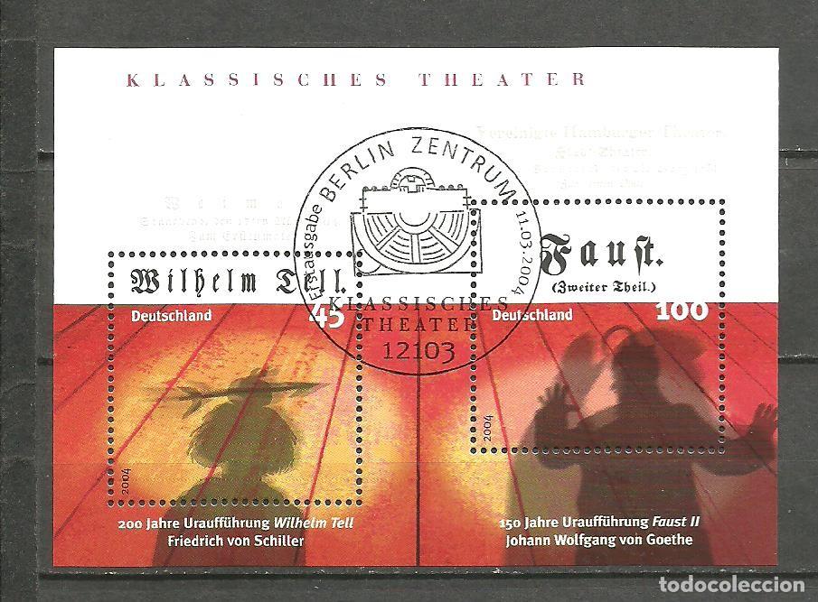 Sellos: ALEMANIA FEDERAL 2004 - MICHEL NRO. 65 BLOCK- MATASELLADO