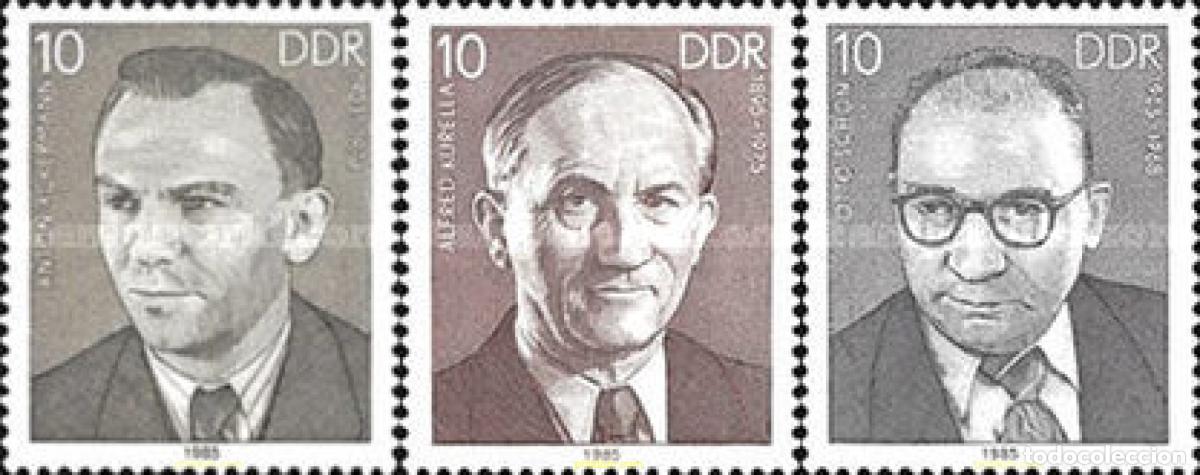 Sellos: 150930 MNH ALEMANIA DEMOCRATICA 1985 PERSONALIDADES