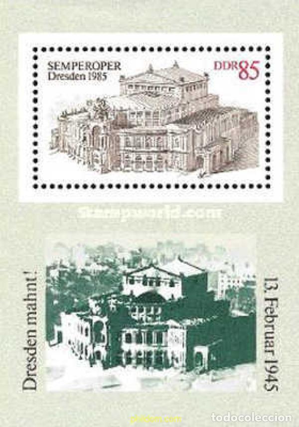 Sellos: 144954 MNH ALEMANIA DEMOCRATICA 1985 REAPERTURA DE LA OPERA DE DRESDE