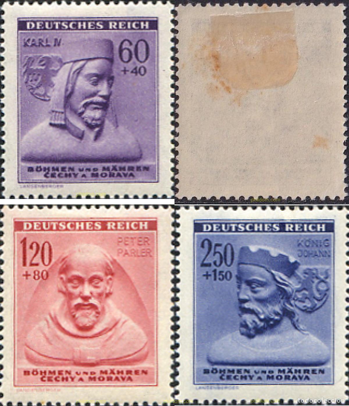 Sellos: 660284 HINGED BOHEMIA Y MORAVIA 1943 PRO AUXILIOS DE INVIERNO